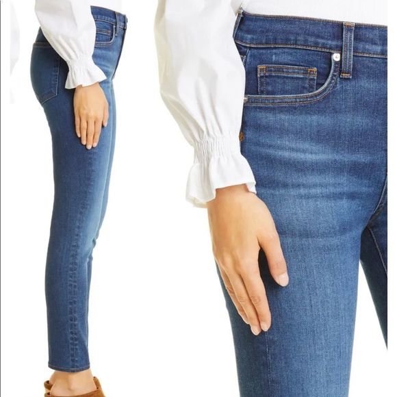 Veronica beard Emma skinny mid rise 26 dark ink nwot - Picture 2 of 8